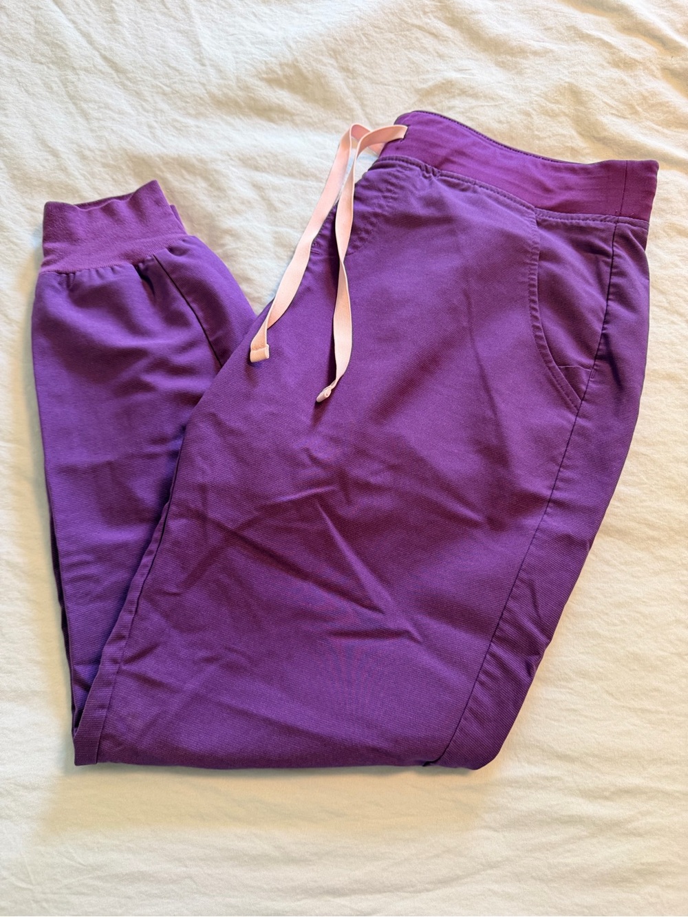 FIGS purple joggers